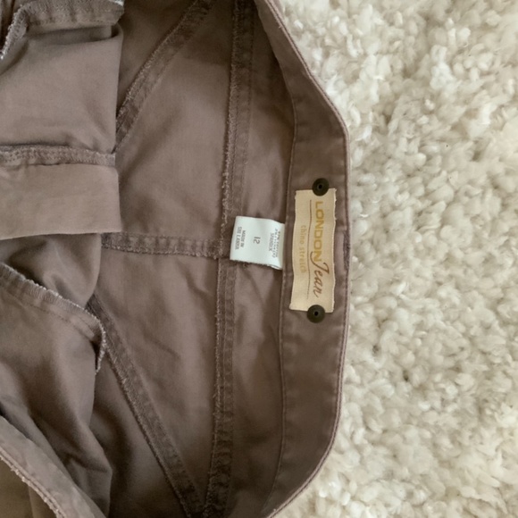 Khaki Back Split Skirt - Picture 2 of 5